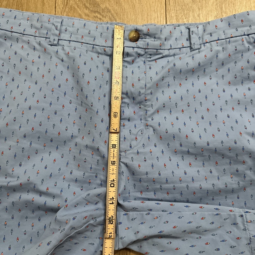Vineyard Vines Men's Breaker Shorts Blue Print All Over Chino Beach Preppy 38 - Picture 8 of 10
